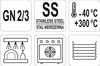 POKRYWKA DO POJEMNIKA ZE STALI NIERDZEWNEJ GN 2/3 | YG-00377