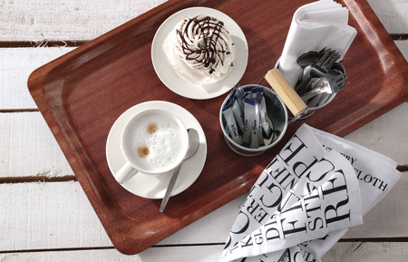 Taca antypoślizgowa, orzech - 325 x 530 mm HENDI 507216