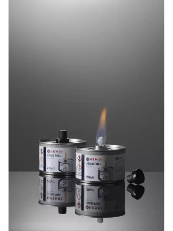 Paliwo do podgrzewaczy z knotem - puszka 200g - 24 szt. w kartonie HENDI 193686