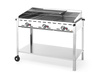 Grill gazowy Green Fire Profi Line 3-palnikowy - patelnia żeliwna i 2 ru HENDI 149591