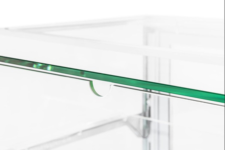 Witryna cukiernicza chłodnicza Dolce Visione Premium 1300 Bianco | podświetlany cokół | białe wnętrze | 1300x670x1300 mm