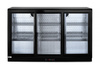 Lodówka barowa z potrójnymi drzwiami suwanymi, Arktic, 308 l, czarna HENDI 235836