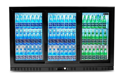 Barowa szafa chłodnicza | chłodziarka podblatowa RQ-330SC | 325l | drzwi przesuwne