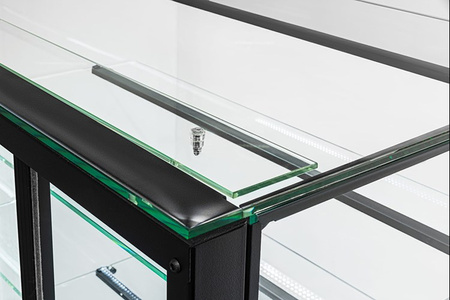 Witryna cukiernicza chłodnicza Dolce Visione Breve Premium 700 | wnętrze ze stali nierdzewnej | wersja obniżona | 700x670x1110+/-10 mm