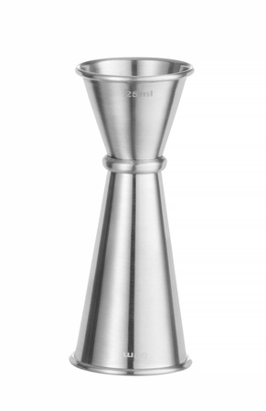 Miarka barmańska z pierścieniem, Bar up, 25ml / 50ml, śr.43x(H)110mm  | HENDI 596920