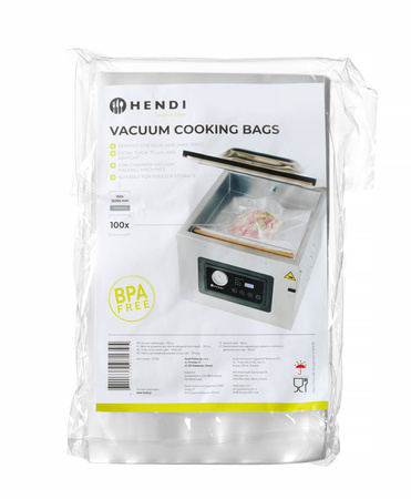 Worki do gotowania 150x250 mm - zestaw 100 szt. HENDI 971345