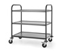 Wózek kelnerski 3-półkowy, czarny, 900x590x930 mm HENDI 811320
