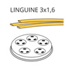 Matryca formująca do maszynki do makaronu PF80E i MPF8N LINGUINE 3 x 1.6 - 3 mm