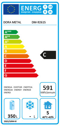 Szafa mroźnicza DM-92617 z drzwiami pełnymi