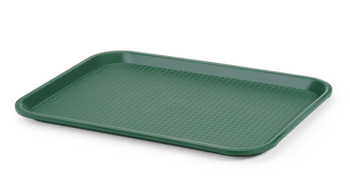 Taca z polipropylenu - FAST FOOD 305x415 mm zielona | HENDI 878934