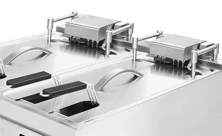 Frytownica automatyczna elektryczna | filtr oleju | ekran dotykowy | 60 kW | 2x 25l | RQ.PLS.ODFE.020