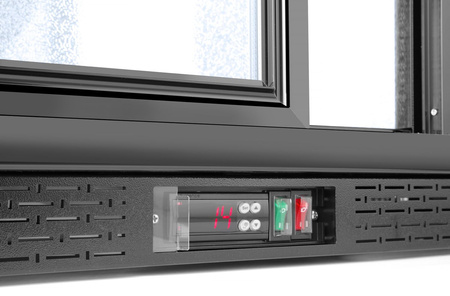 Lodówka barowa z podwójnymi drzwiami suwanymi, Arktic, 197 l, czarna HENDI 233917