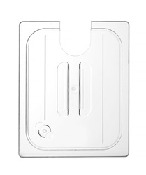 Pokrywka do pojemników GN z poliwęglanu z wycięciem na sous vide HENDI 864210