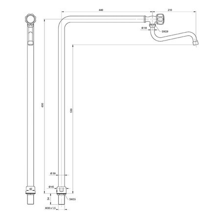 Water column STALGAST 651601