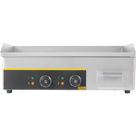 Płyta grillowa 1/2 gładka, 1/2 ryflowana, Gredil, P 3.5 kW, U 230 V STALGAST 745120