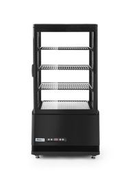 Witryna chłodnicza nastawna, 68 litrów, czarna HENDI 233238