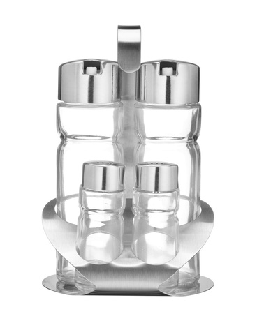 Zestaw do przypraw - 4 elementy: ocet, oliwa, sól, pieprz HENDI 465356