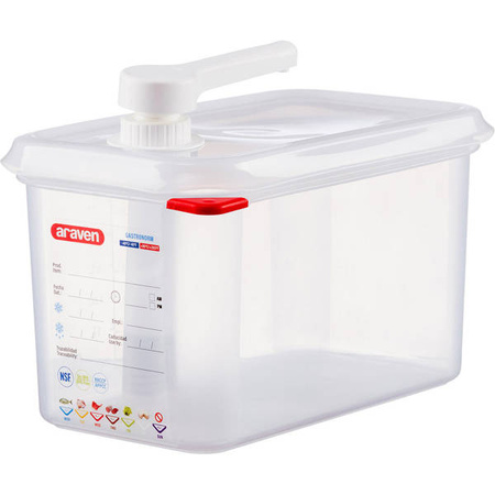 Dozownik do sosów z pompką, GN 1/4 STALGAST 065164