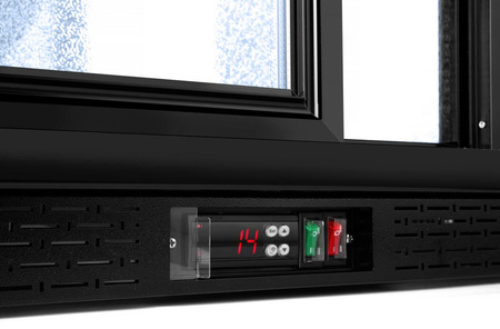 Lodówka barowa z podwójnymi drzwiami suwanymi, Arktic, 197 l, czarna HENDI 233917