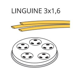Matryca formująca do maszynki do makaronu PF80E i MPF8N LINGUINE 3 x 1.6 - 3 mm