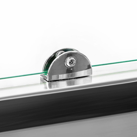 Stół chłodniczy sałatkowy z nadstawą szklaną RQS900SQ | 2-drzwiowy | 900x703x1285 mm