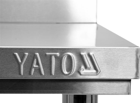 SKŁADANY STÓŁ PRZYŚCIENNY Z PÓŁKĄ 1500x700xH850+100MM | YG-09034