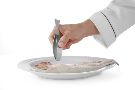 Pęseta do usuwania ości dł. 130 mm HENDI 680100