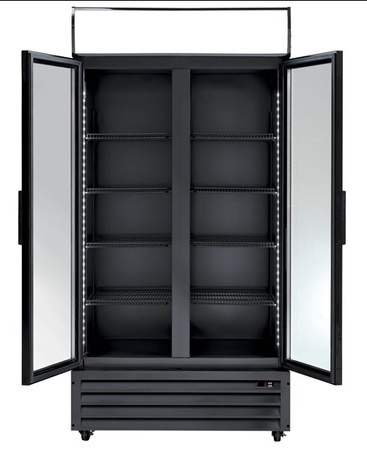Szafa chłodnicza przeszklona SD802BHE | 2-drzwiowe | drzwi skrzydłowe | 776 l