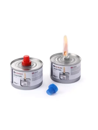 Paliwo do podgrzewaczy z knotem - puszka 200g - 24 szt. w kartonie HENDI 193686