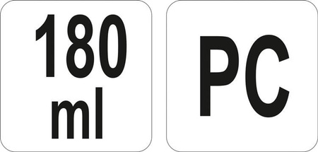 SZUFELKA Z POLIWĘGLANU 180ML | YG-02460