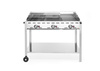 Grill gazowy Green Fire Profi Line 3-palnikowy - patelnia żeliwna i 2 ru HENDI 149591