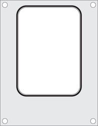 Matryca do zgrzewarki Hendi na tackę 187x137 mm bez podziału HENDI 805664