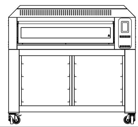 Piec elektryczny do pizzy | jednokomorowy | z podstawą z prowadnicami na blachy | 8x30 cm | COMP - 1ST L6 | RESTO QUALITY COMP - 1ST L6