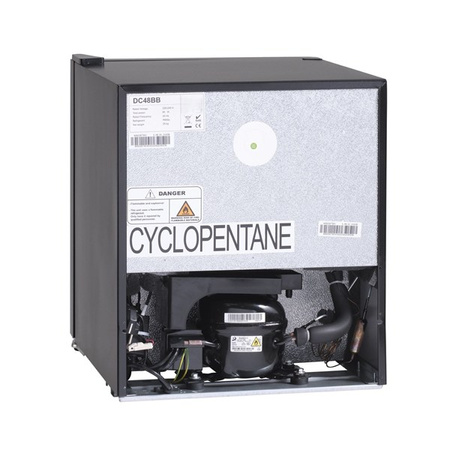 Szafa chłodnicza przeszklona DC48BB | czarna | LED | 48l