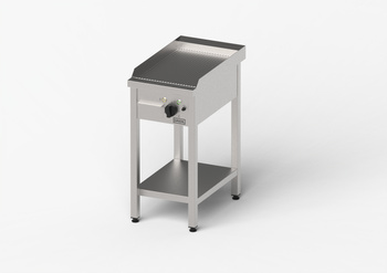 Płyta grillowa elektryczna, ryflowana, Gredil, 400x700x850 mm, P 4.0 kW, U 400 V STALGAST 977302