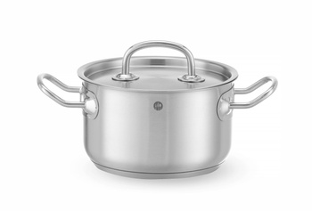 Garnek średni z pokrywką Kitchen Line, poj.1,7 l, fi.160x(H)95 mm HENDI 836101