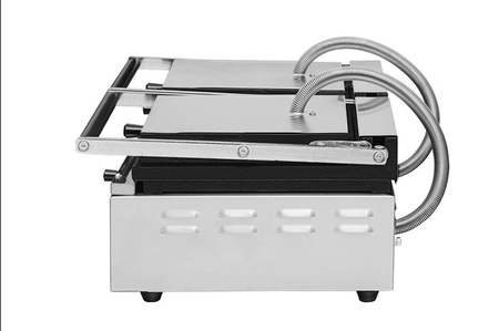 Grill elektryczny kontaktowy panini podwójny RN103-A  |  płyty ryflowane