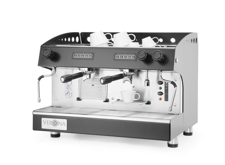 Ekspres do kawy JULIA, 2-grupowy, automatyczny, czarny HENDI 207581