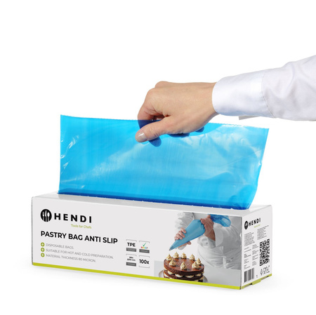 Worki do szprycowania jednorazowe HACCP, antypoślizgowe, niebie HENDI 557303