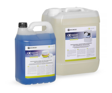 Zestaw - płyn do mycia naczyń 10l + nabłyszczacz 5l HENDI 979792