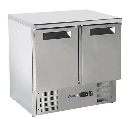 Stół chłodniczy 2-drzwiowy z blatem roboczym i agregatem dolnym HENDI 236130