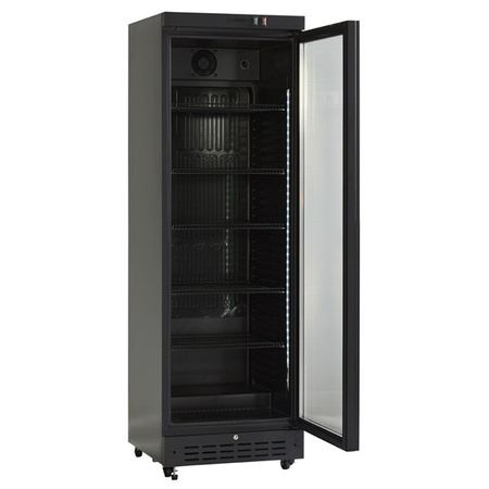 Szafa chłodnicza przeszklona DC389BD | czarna | 274l