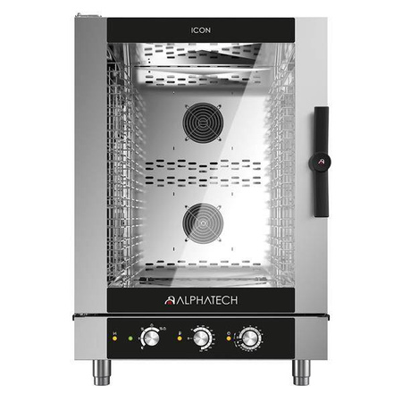 Piec konwekcyjno-parowy ICEM101E | 10x GN 1/1 | 10x 600x400 | Alphatech by Lainox | sterowanie manualne