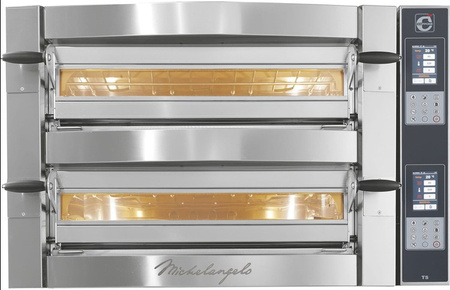 Piec do pizzy elektryczny Cuppone Michelangelo | dwukomorowy | panel dotykowy | 6+6x36 | ML635/2 TS