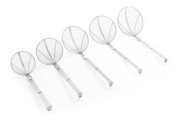 Cedzak siatkowy, wzmocniony - średnica 220 mm HENDI 640708