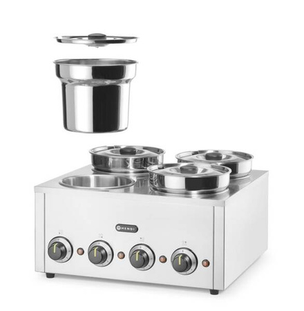 Bemar Thermosystem 4, HENDI, 16L, 220-240V/800W, 506x509x(H)298mm 201466