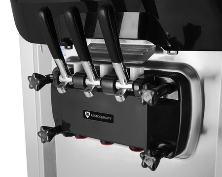 Maszyna do lodów włoskich | automat do lodów soft | 2 smaki + mix | nocne chłodzenie | wolnostojąca | 2x8 l