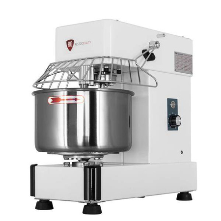 Miesiarka spiralna do ciast ciężkich RQHS 10 litrów | 230V | 0,75kW