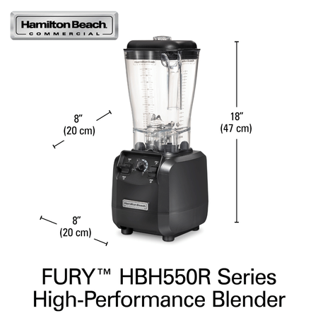Blender barmański Fury 880W 1,8L WaveAction, Hamilton Beach HBH550R-CE