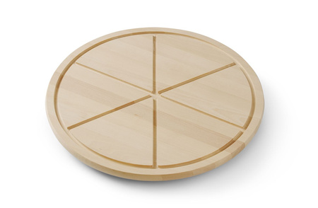 Deska pod pizzę drewniana - śr. 500 mm, dzielona na 6 HENDI 505588